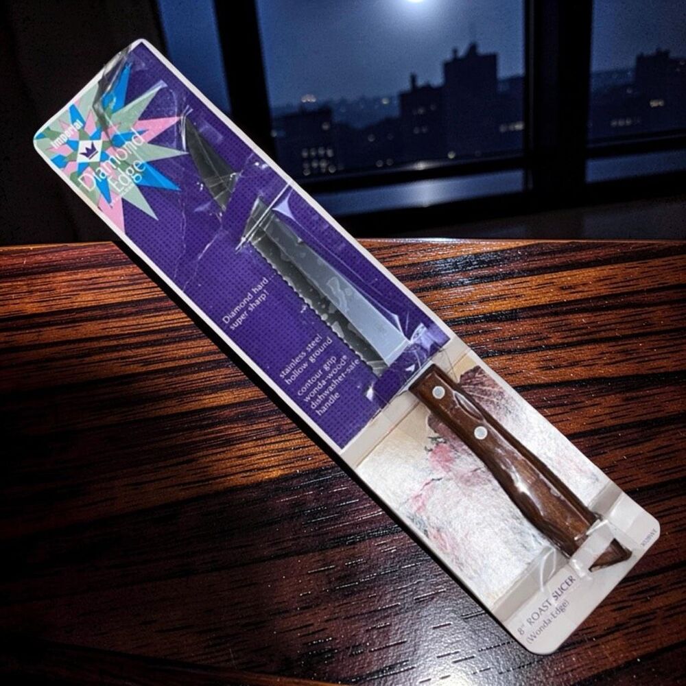 NEW Vintage Imperial Diamond Edge 8” Roast Slicer Knife  Wonda-Edge